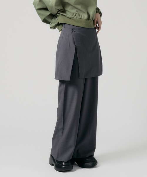 Chick スラックス パンツ Wrap Skirt with Slacks / 巻きスカート風