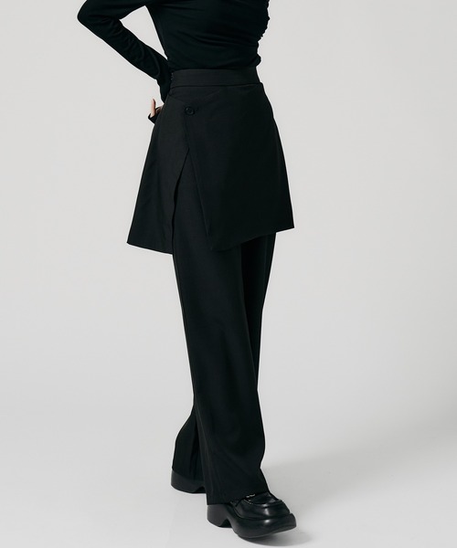 Chick スラックス パンツ Wrap Skirt with Slacks / 巻きスカート風