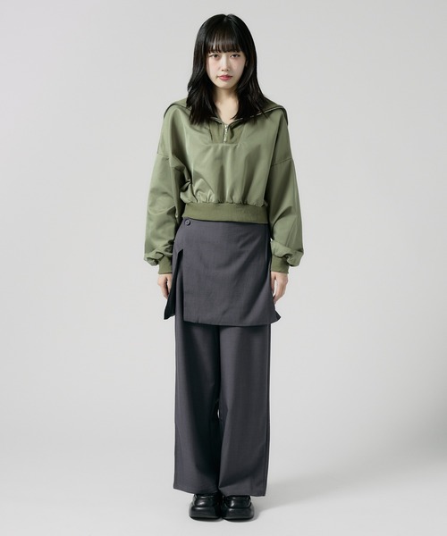 Chick スラックス パンツ Wrap Skirt with Slacks / 巻きスカート風