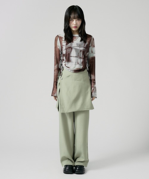 Chick スラックス パンツ Wrap Skirt with Slacks / 巻きスカート風