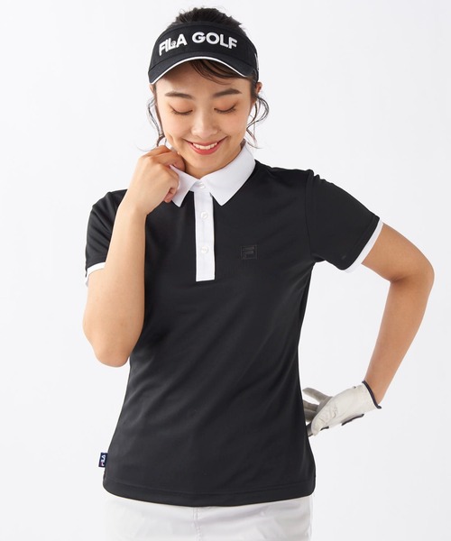 ブラウス シャツ 「FILA GOLF」「吸汗速乾/紫外線対策/UVケア」半袖シャツ レディース