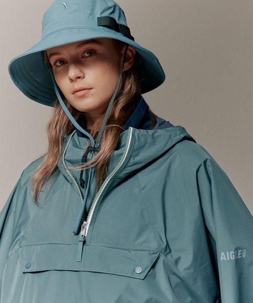 AIGLE レインコート カッパ MTD防水 透湿 撥水 レインパック