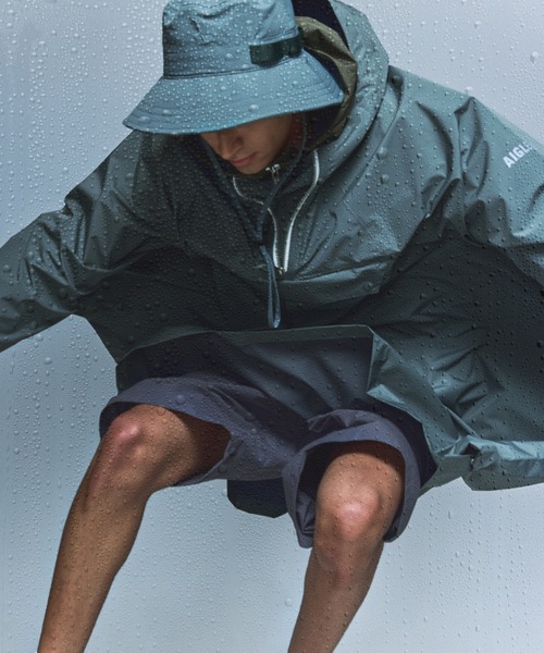 エーグル　AIGLE 透湿防水 レインポンチョ　レインコート AIGLE レインコート カッパ MTD防水 透湿 撥水 レインパック