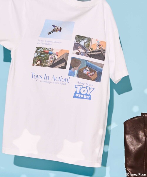 tシャツ 「TOYSTORY」 4scenes バックプリント Tシャツ/ トイ・ストーリー/ Tシャツ レディース FREAK'S STORE tシャツ 「TOYSTORY」 4scenes バックプリント T