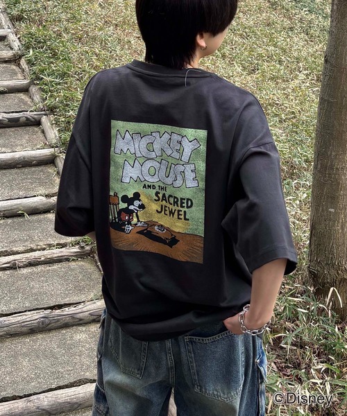 Disney - TDL ビンテージ　グーフィー Disney tシャツ 25SS ヴィンテージライクプリント ミッキー