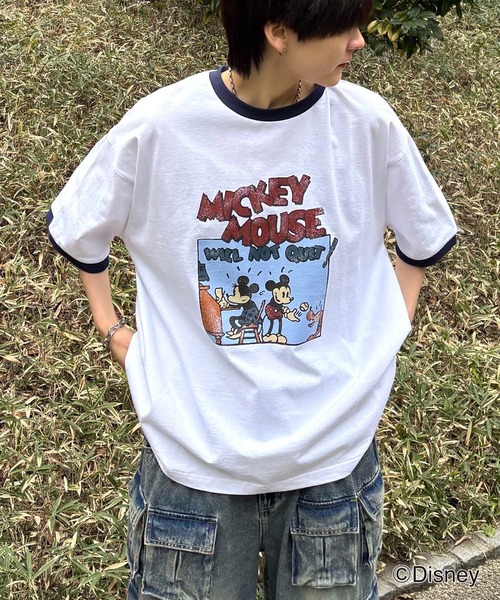 ドナルド グーフィー Make Your Favorite Tシャツ Disney tシャツ 25SS ヴィンテージライクプリント ミッキー
