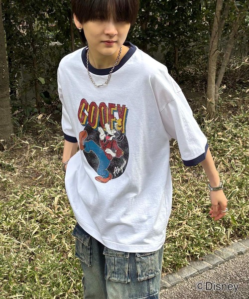 Disney tシャツ 25SS ヴィンテージライクプリント ミッキー
