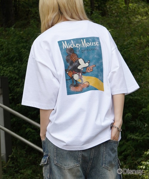 【Disney】ミッキー・ドナルド・グーフィー　バックプリントTシャツ〈古着〉 Disney tシャツ 25SS ヴィンテージライクプリント ミッキー
