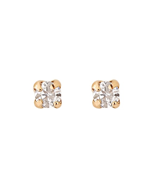ピアス ダイヤピアス「K10」 レディースの画像