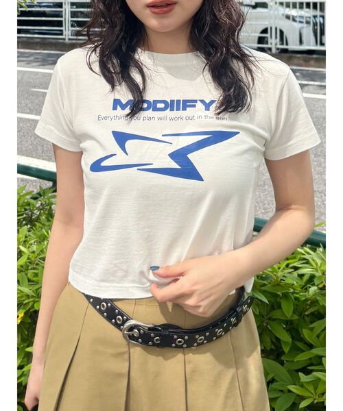 tシャツ シャープモチーフクロップドTシャツ レディース | MURUA