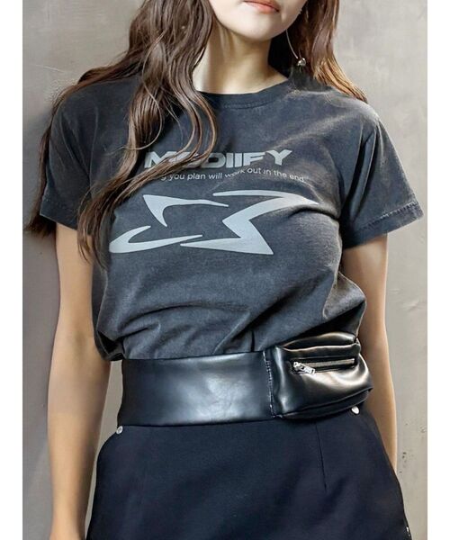 tシャツ シャープモチーフクロップドTシャツ レディース | MURUA | 02