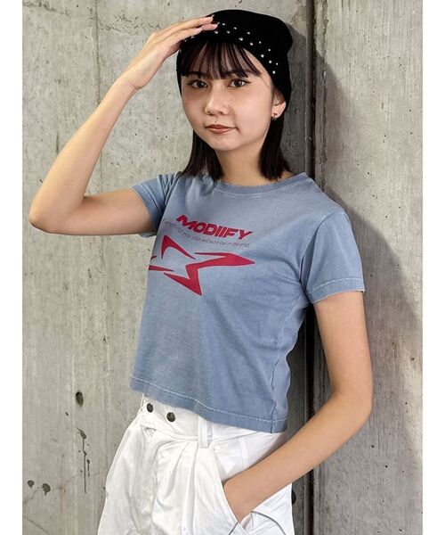 tシャツ シャープモチーフクロップドTシャツ レディース | MURUA | 08