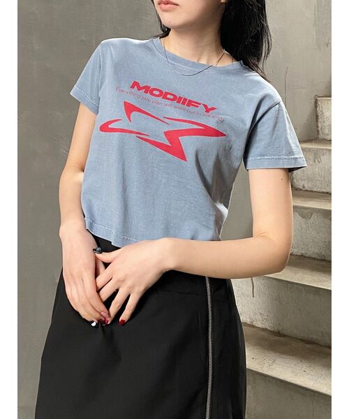 tシャツ シャープモチーフクロップドTシャツ レディース | MURUA | 16