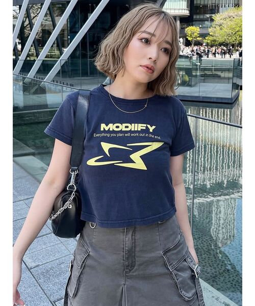 tシャツ シャープモチーフクロップドTシャツ レディース | MURUA | 25