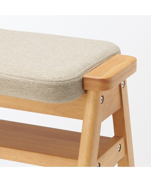 無印良品（MUJI） 家具 再生ポリエステル混 木製スタッキングスツール