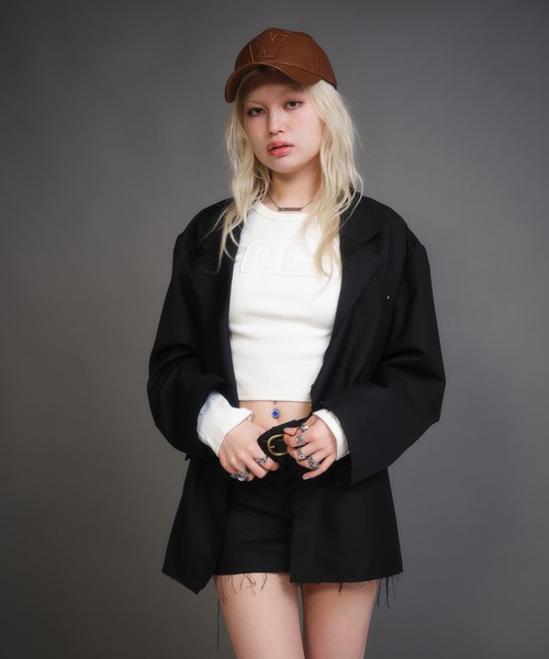 ACLENT（アクレント） ジャケット テーラードジャケット カットオフ