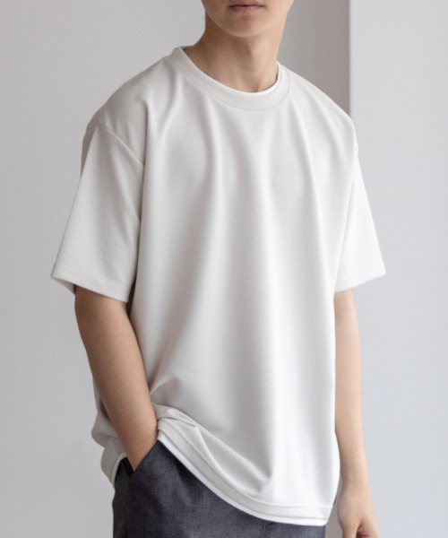 tシャツ NAVY「接触冷感」フェイクレイヤードＴシャツ メンズ レディース | NAVY（ファッション） | 02