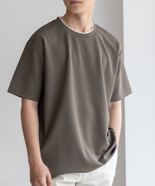 tシャツ NAVY「接触冷感」フェイクレイヤードＴシャツ メンズ レディース | NAVY（ファッション） | 03