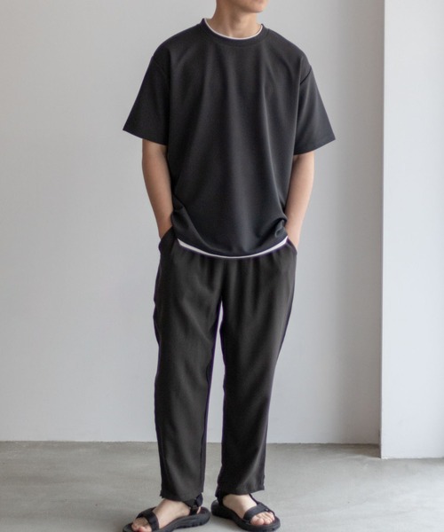 tシャツ NAVY「接触冷感」フェイクレイヤードＴシャツ メンズ レディース | NAVY（ファッション） | 06