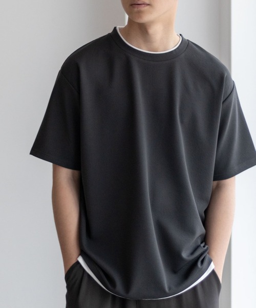 tシャツ NAVY「接触冷感」フェイクレイヤードＴシャツ メンズ レディース | NAVY（ファッション） | 07