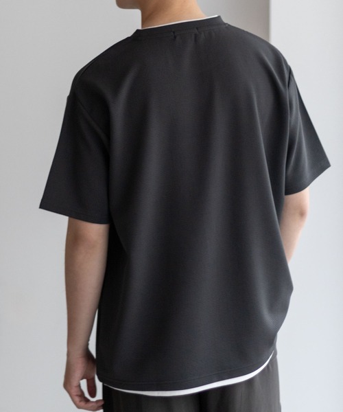 tシャツ NAVY「接触冷感」フェイクレイヤードＴシャツ メンズ レディース | NAVY（ファッション） | 09