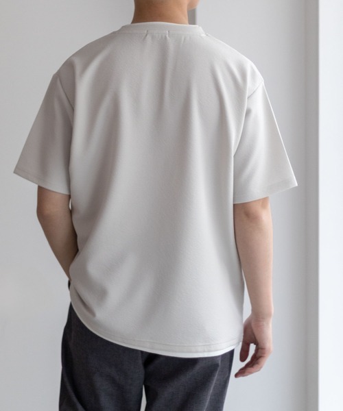 tシャツ NAVY「接触冷感」フェイクレイヤードＴシャツ メンズ レディース | NAVY（ファッション） | 13