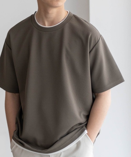tシャツ NAVY「接触冷感」フェイクレイヤードＴシャツ メンズ レディース | NAVY（ファッション） | 17