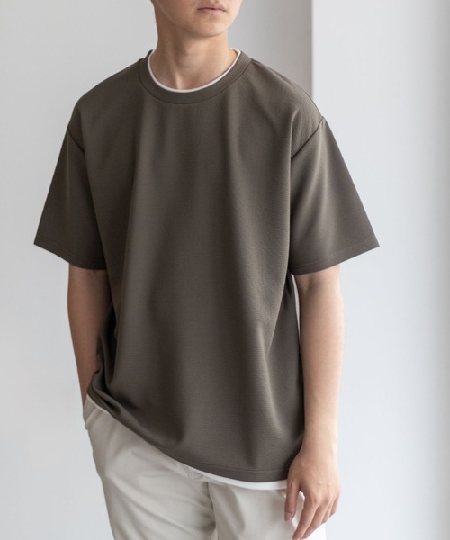 tシャツ NAVY「接触冷感」フェイクレイヤードＴシャツ メンズ レディース | NAVY（ファッション） | 15