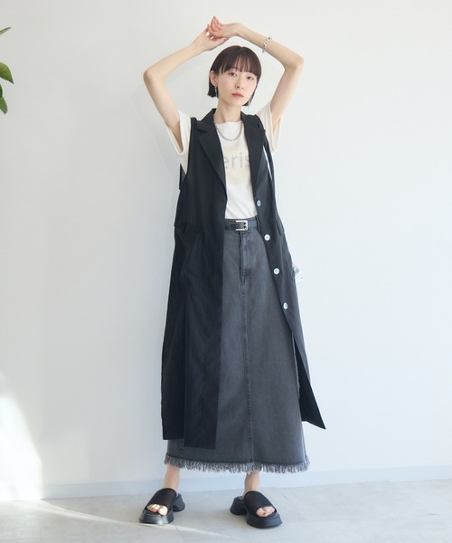 ベスト ジレ パールロングジレ レディース 楽天市場】☆最大1,500円クーポン！今だけ☆【送料無料】 パール