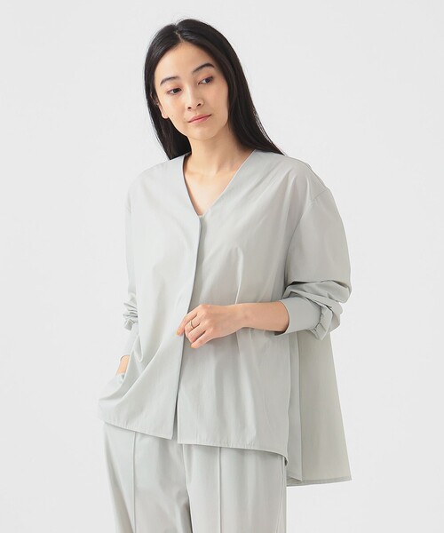 カーディガン 「NAVYS掲載 / 吸水速乾・UV機能」ランド アンド ウォーター Vネック  カーディガン レディース B：MING by BEAMS カーディガン 「NAVYS掲載 / 吸水速乾・UV機能