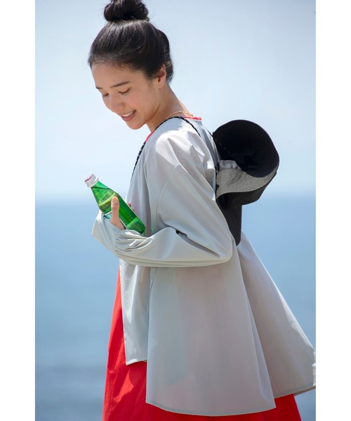 カーディガン 「NAVYS掲載 / 吸水速乾・UV機能」ランド アンド ウォーター Vネック  カーディガン レディース