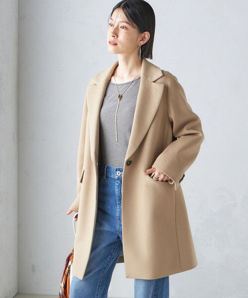 SHIPS（シップス） チェスターコート 36 ベージュ レディース