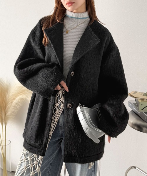 classicalelf（クラシカルエルフ） ノーカラーコート コート