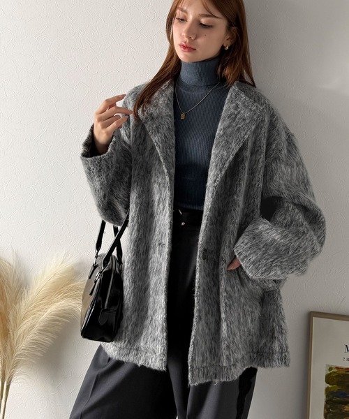 classicalelf（クラシカルエルフ） ノーカラーコート コート