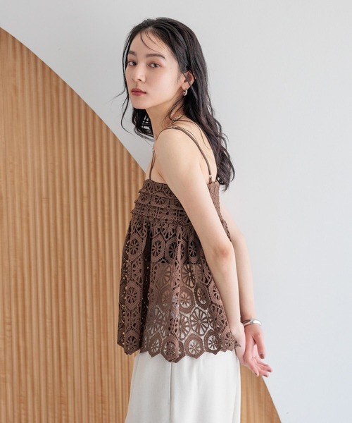 LOWRYS FARM（ローリーズファーム） キャミソール バテンレースキャミ