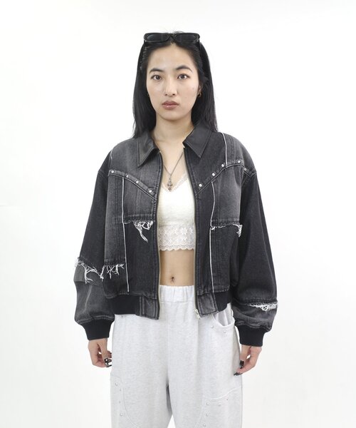 【WHO'S WHO gallery】ジップポケットブルゾン アウター 春 WHO'S WHO gallery】ジップポケットブルゾン | OUTLET
