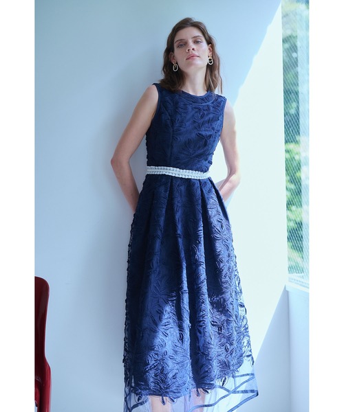 ワンピース Florentina Lace Belted Dress ラインシアーレースドレスの画像