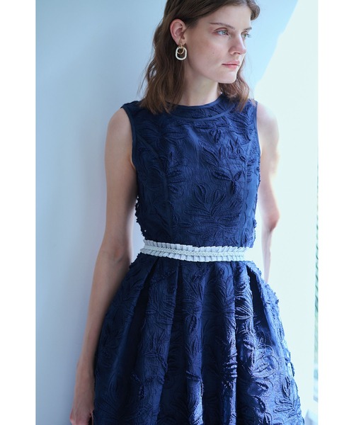ワンピース Florentina Lace Belted Dress ラインシアーレースドレスの画像