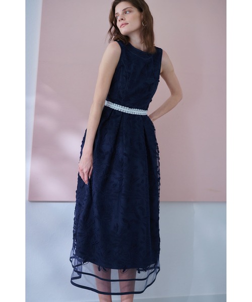 ワンピース Florentina Lace Belted Dress ラインシアーレースドレスの画像