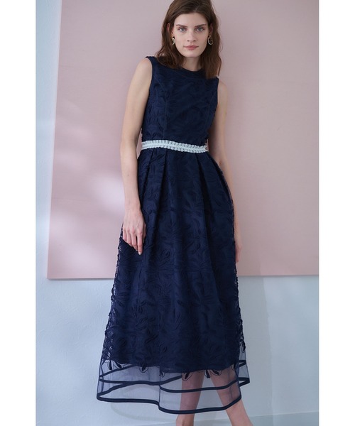 ワンピース Florentina Lace Belted Dress ラインシアーレースドレスの画像