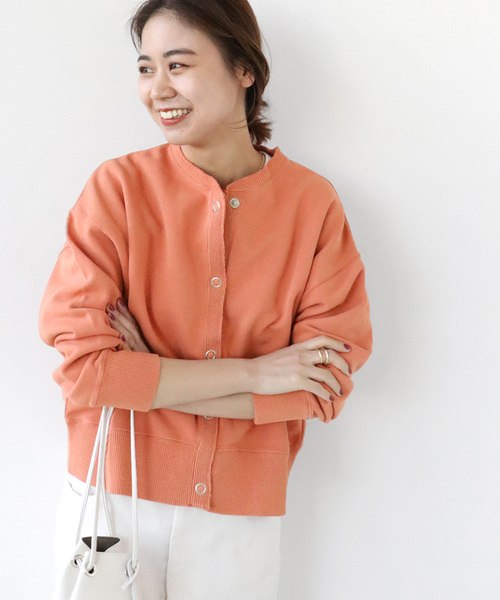 「JOURNAL STANDARD relume」 カーディガン FREE オレンジ レディース
