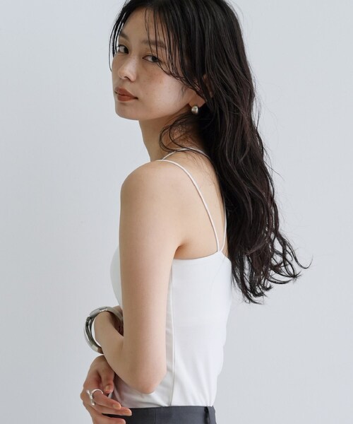 INDIVI GALLEST タンクトップ ノースリーブ 「一部店舗限定」カップ