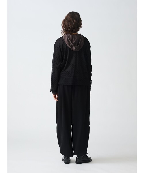 mizuiroind（ミズイロインド） tシャツ メッシュドットクルーネック