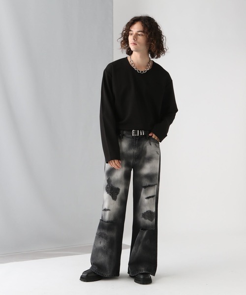 「HARE」 長(zhǎng)袖Tシャツ SMALL ホワイト メンズ