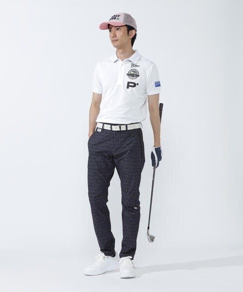 PEARLY GATES（パーリーゲイツ） パンツ 「PEARLY GATES」ロゴ組織柄