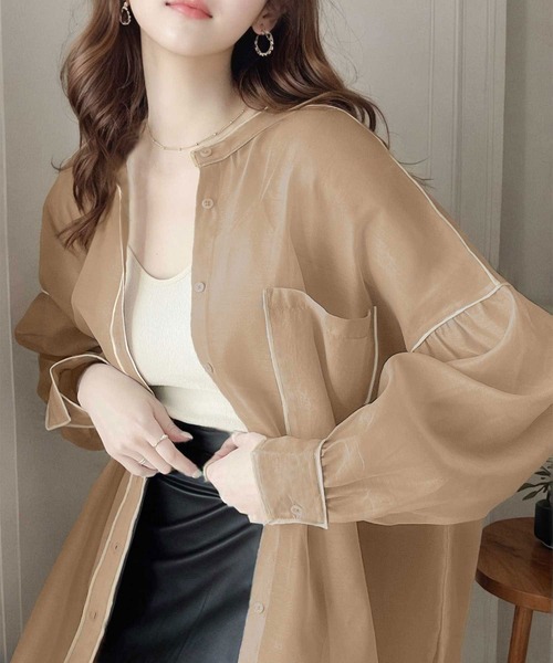 「classicalelf」 長袖チュニック LARGE ブルー レディース