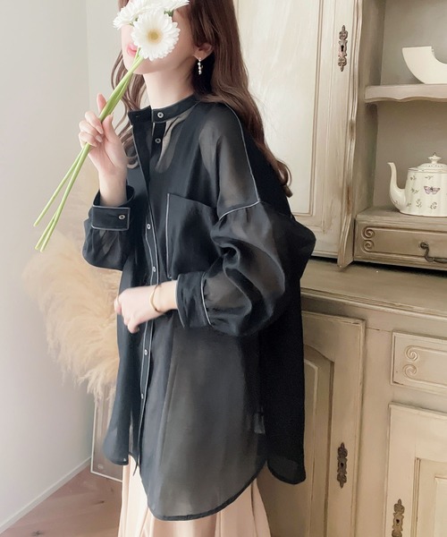 「classicalelf」 長袖チュニック LARGE ブルー レディース