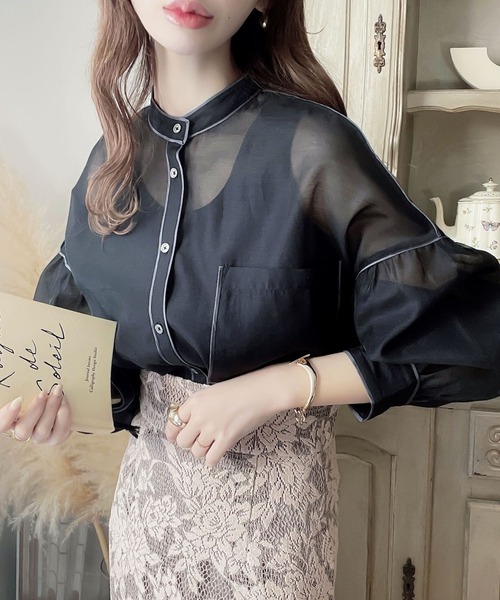 「classicalelf」 長袖チュニック LARGE ブルー レディース