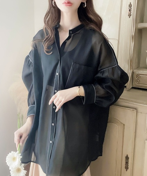 「classicalelf」 長袖チュニック LARGE ブルー レディース