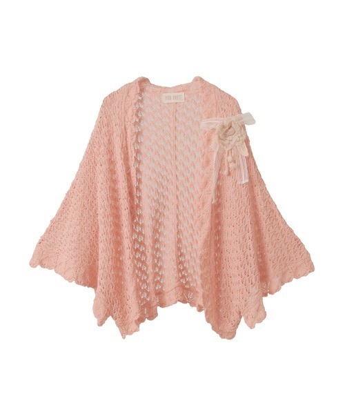 新品 ピンクハウス♥ロゴワッペン付きフリル三角ストール PINK HOUSE｜【PINK HOUSE LIFE STYLE】ひな菊ロンド柄ストール